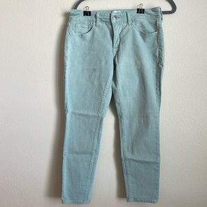 Pale Green Jeans